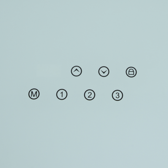 Стеклянный стол с электроприводом LA-T33-E4A (белый), высота 70-120 см, размер столешницы 120*60 см