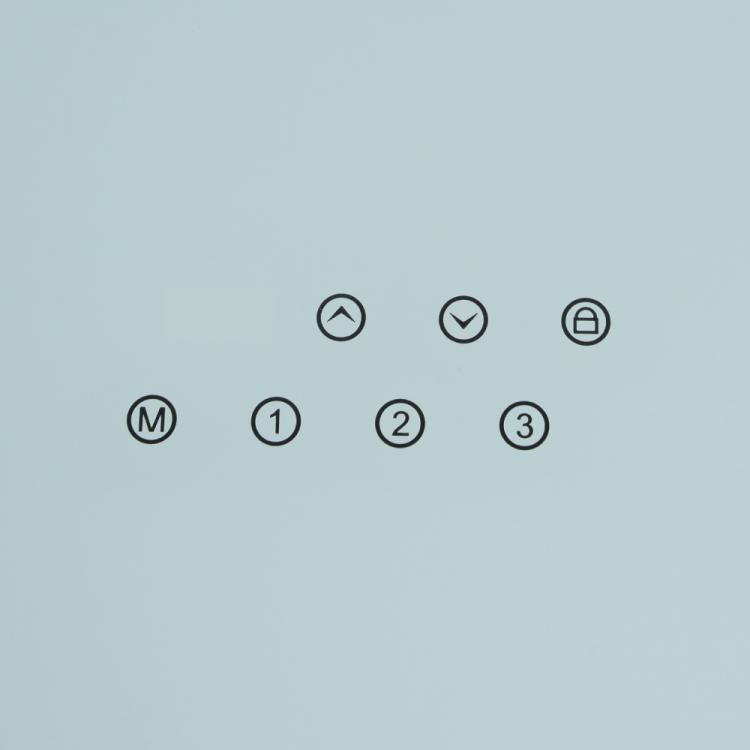 Стеклянный стол с электроприводом LA-T33-E4A (белый), высота 70-120 см, размер столешницы 120*60 см