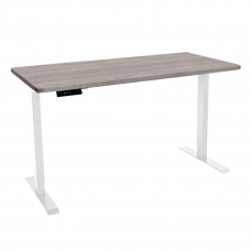 Стол с регулировкой высоты электрический LuxAlto LA-T33-2AR2 белый/дуб бежево-серый 140*80*2.5