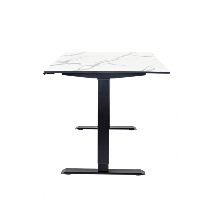 Стол регулируемый электрический LuxAlto LA-H33-2AR2 черный/мрамор HPL 120*80*1,2