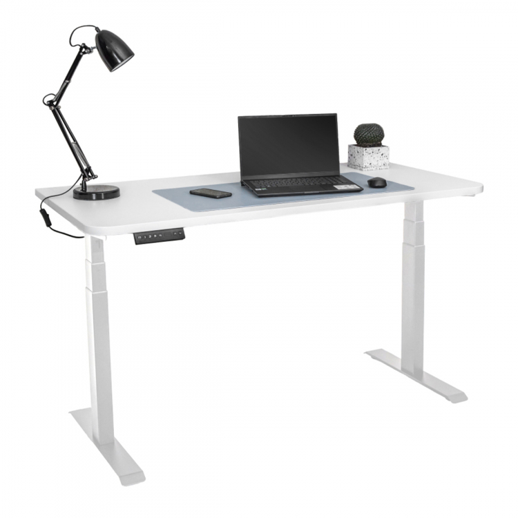 Стол с регулировкой высоты электрический LuxAlto LA-T33-2A3 белый/белый ЛДСП 180*80*2.5