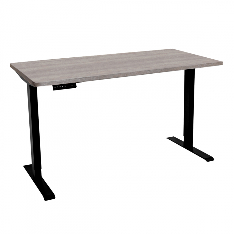 Стол с регулировкой высоты электрический LuxAlto LA-T33-2AR2 черный/дуб бежево-серый ЛДСП 140*80*2.5