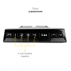 Стол с регулировкой высоты электрический LuxAlto LA-T33-2AR2 белый/черный ЛДСП 160*70*2.5