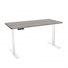 Стол с регулировкой высоты электрический LuxAlto LA-T33-2A3 белый/дуб бежево-серый ЛДСП 135*70*2.5