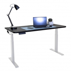 Стол с регулировкой высоты электрический LuxAlto LA-T33-2A3 белый/черный ЛДСП 140*60*2.5