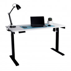 Стол с регулировкой высоты электрический LuxAlto LA-T33-E6 черный/белый ЛДСП 140*80*2.5