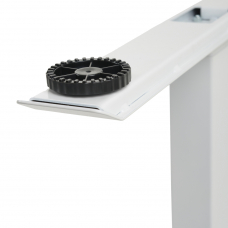 Стеклянный стол с электроприводом LA-T33-E4A (белый), высота 70-120 см, размер столешницы 120*60 см