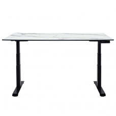 Стол-трансформер регулируемый электрический LuxAlto LA-H33-2A3L LOW черный/мрамор HPL 120*80*1,2