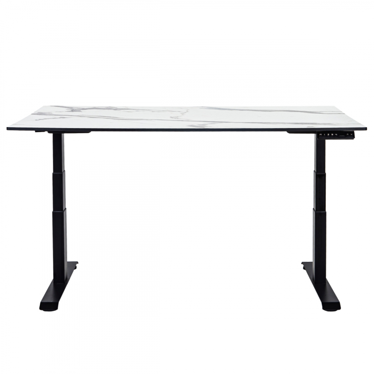 Стол-трансформер регулируемый электрический LuxAlto LA-H33-2A3L LOW черный/мрамор HPL 120*80*1,2