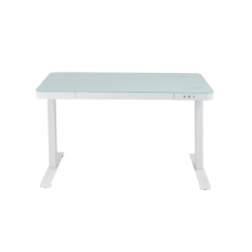 Стеклянный стол с электроприводом LA-T33-E4A (белый), высота 70-120 см, размер столешницы 120*60 см