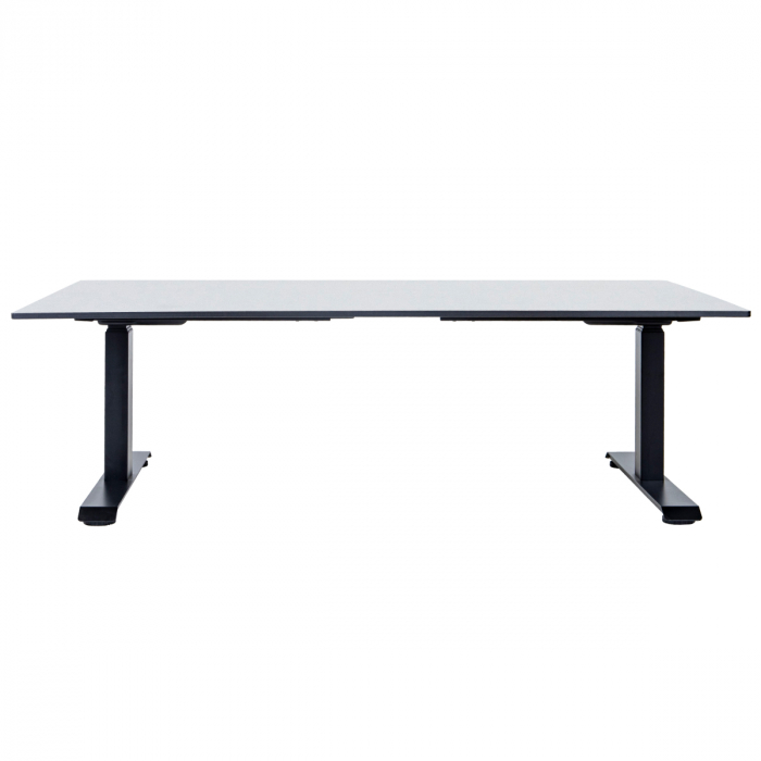 Стол-трансформер регулируемый электрический LuxAlto LA-H33-2A3L LOW черный/белый HPL 120*80*1,2