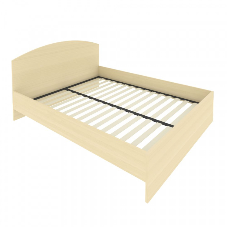 Двуспальная кровать для гостиницы с ортопедическим основанием и изголовьем С-КИ-160