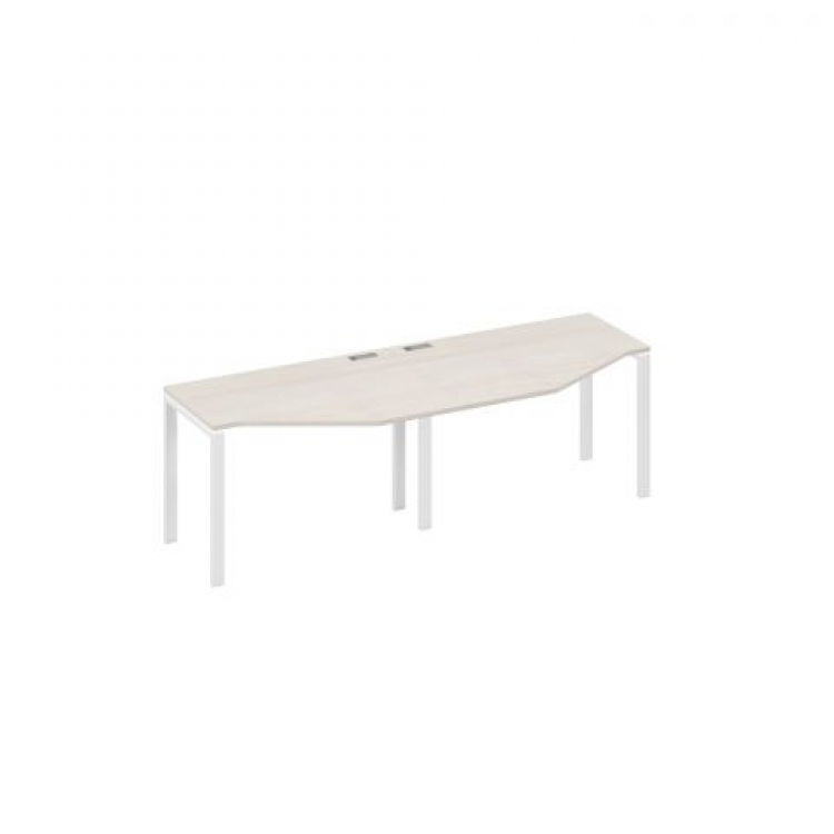 Рабочая станция столы эргономичные "Техно" (2x120x60) на каркасе UNO