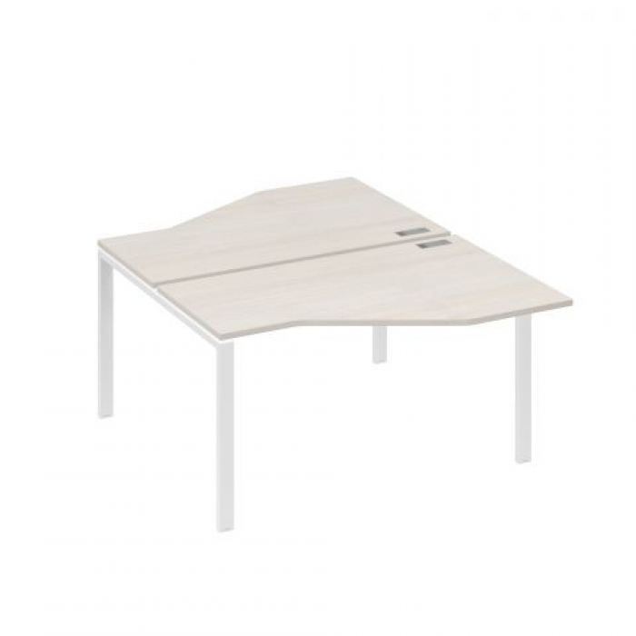 Бенч-система эргономичные столы "Техно" (2x140x70) на каркасе UNO