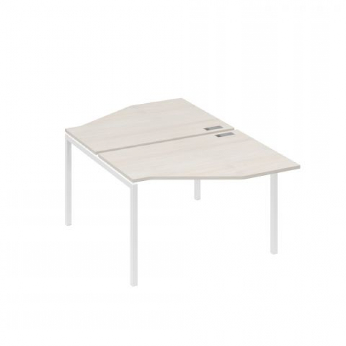 Бенч-система эргономичные столы "Техно" (2x120x70) на каркасе DUE