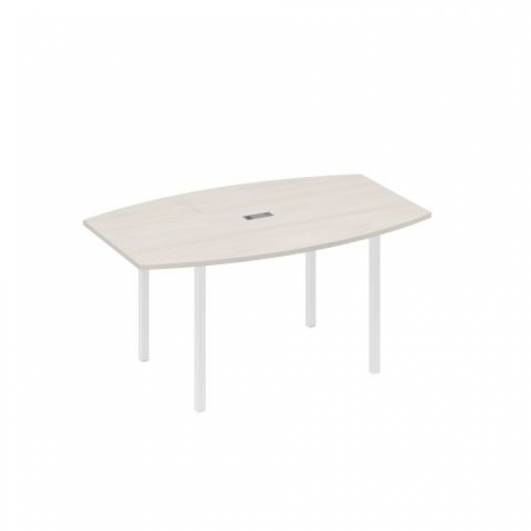 Стол для переговоров фигурный 160 на металлокаркасе DUE