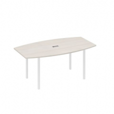 Стол для переговоров фигурный 180 на металлокаркасе DUE