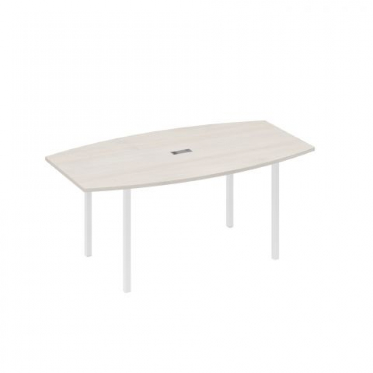 Стол для переговоров фигурный 180 на металлокаркасе DUE