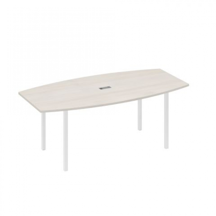 Стол для переговоров фигурный 200 на металлокаркасе DUE