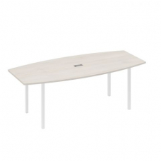Стол для переговоров фигурный 220 на металлокаркасе DUE