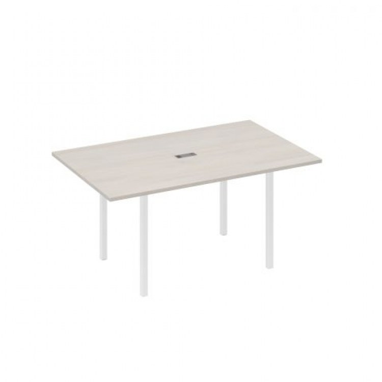 Стол для переговоров прямой 160 на металлокаркасе DUE