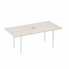 Стол для переговоров прямой 200 на металлокаркасе DUE