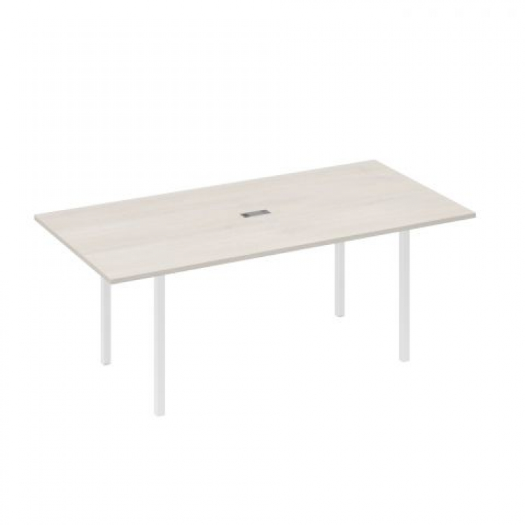 Стол для переговоров прямой 200 на металлокаркасе DUE
