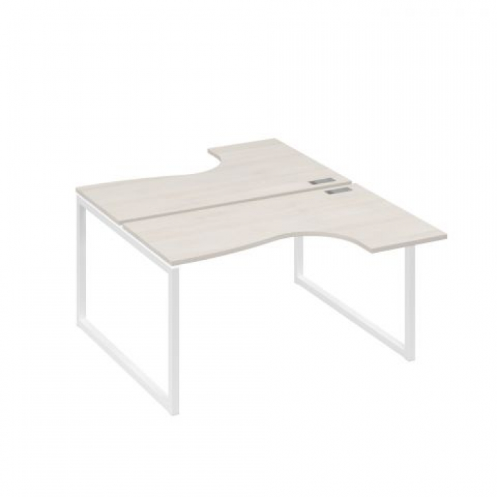 Бенч-система эргономичные столы "Классика" (2x140x70) на каркасе QUATTRO