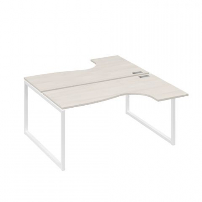 Бенч-система эргономичные столы "Классика" (2x160x60) на каркасе QUATTRO