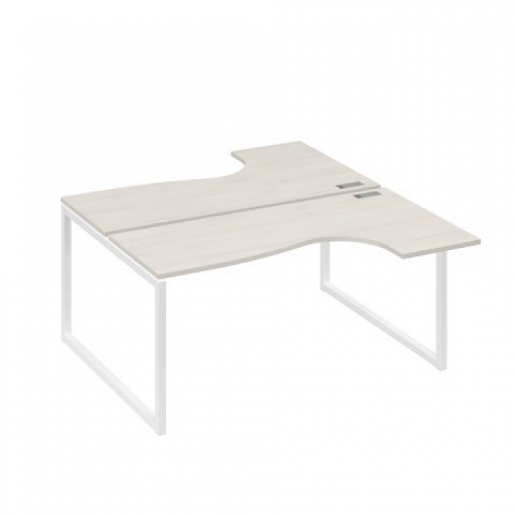 Бенч-система эргономичные столы "Классика" (2x160x70) на каркасе QUATTRO