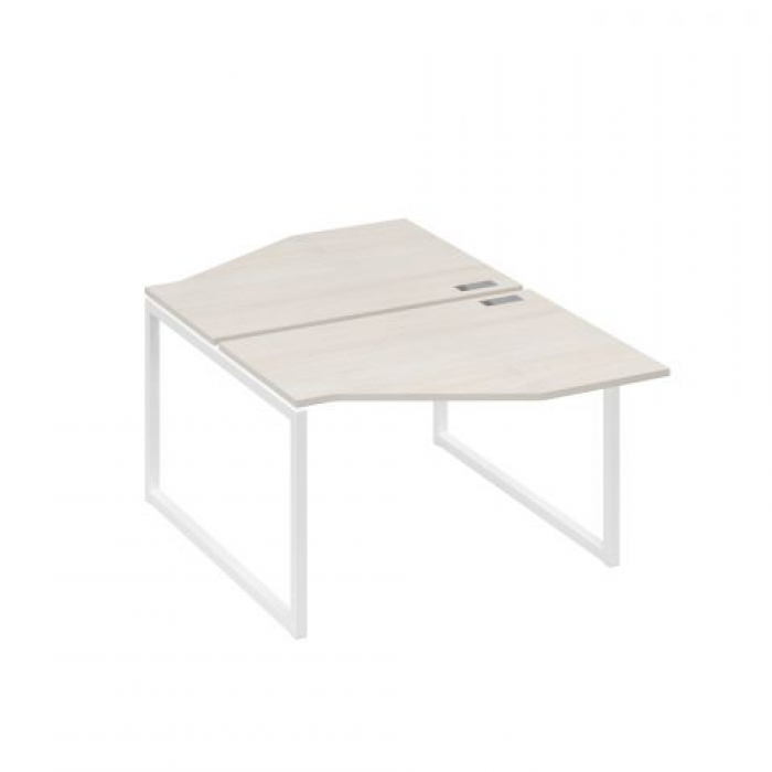 Бенч-система эргономичные столы "Техно" (2x120x70) на каркасе QUATTRO