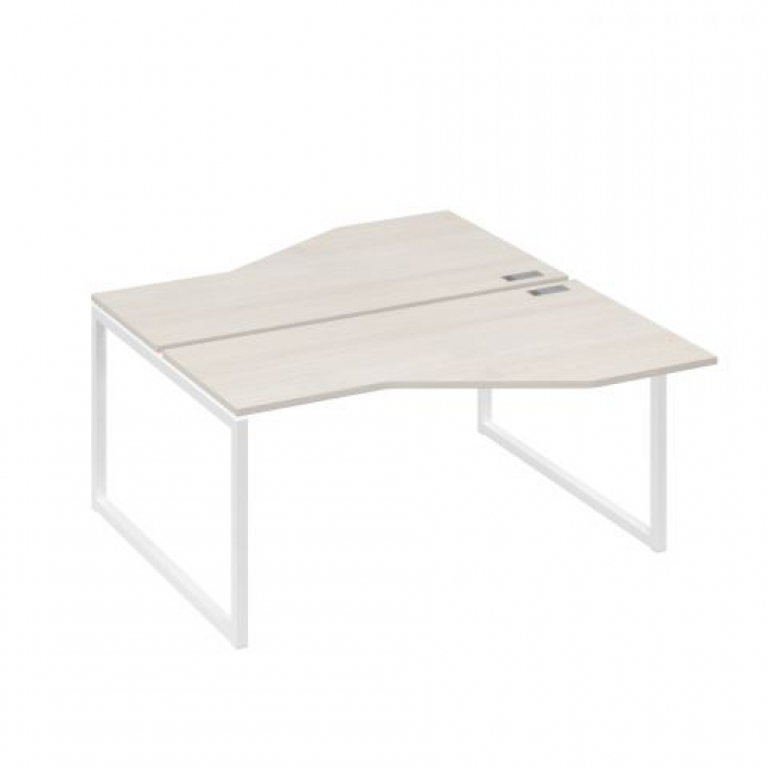 Бенч-система эргономичные столы "Техно" (2x160x60) на каркасе QUATTRO