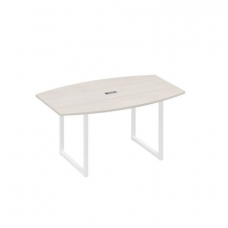 Стол для переговоров фигурный 160 на металлокаркасе QUATTRO