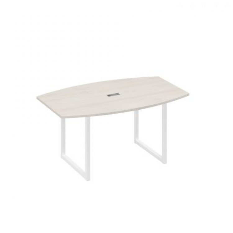 Стол для переговоров фигурный 160 на металлокаркасе QUATTRO