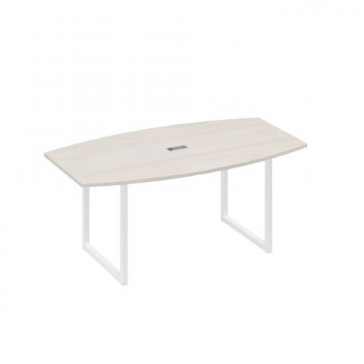 Стол для переговоров фигурный 180 на металлокаркасе QUATTRO