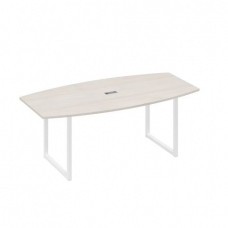 Стол для переговоров фигурный 200 на металлокаркасе QUATTRO