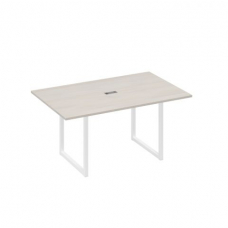 Стол для переговоров прямой 160 на металлокаркасе QUATTRO