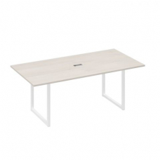 Стол для переговоров прямой 200 на металлокаркасе QUATTRO