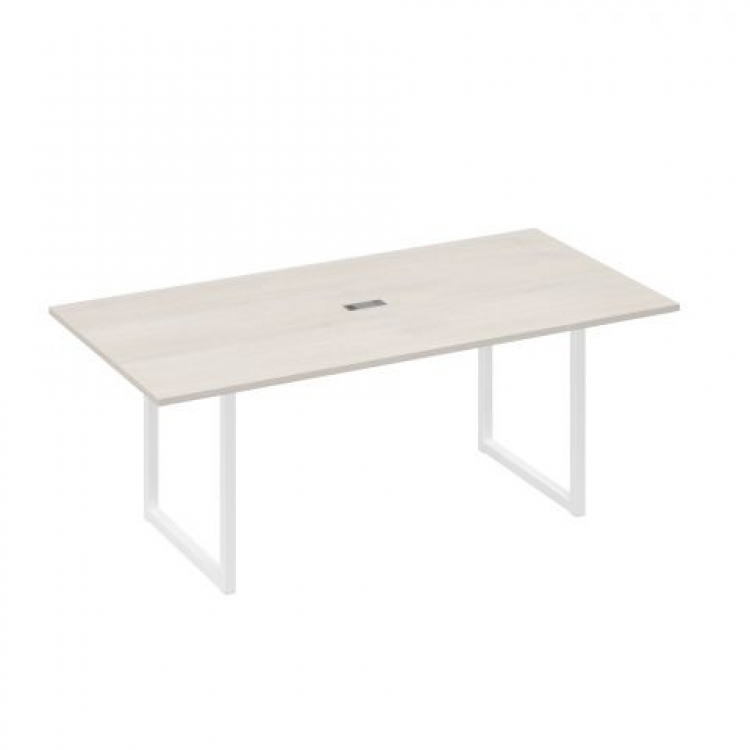 Стол для переговоров прямой 200 на металлокаркасе QUATTRO