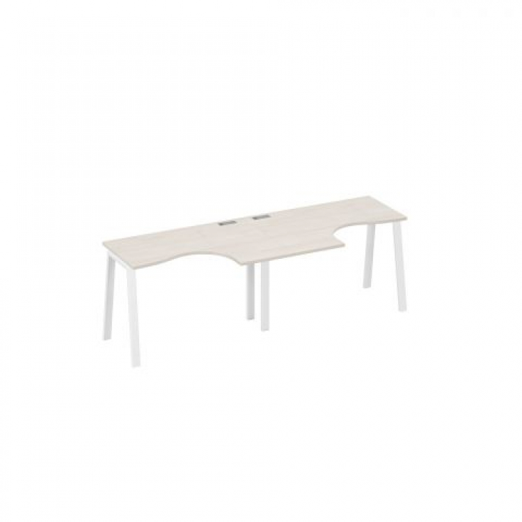 Рабочая станция столы эргономичные "Классика" (2x120x70) на каркасе TRE