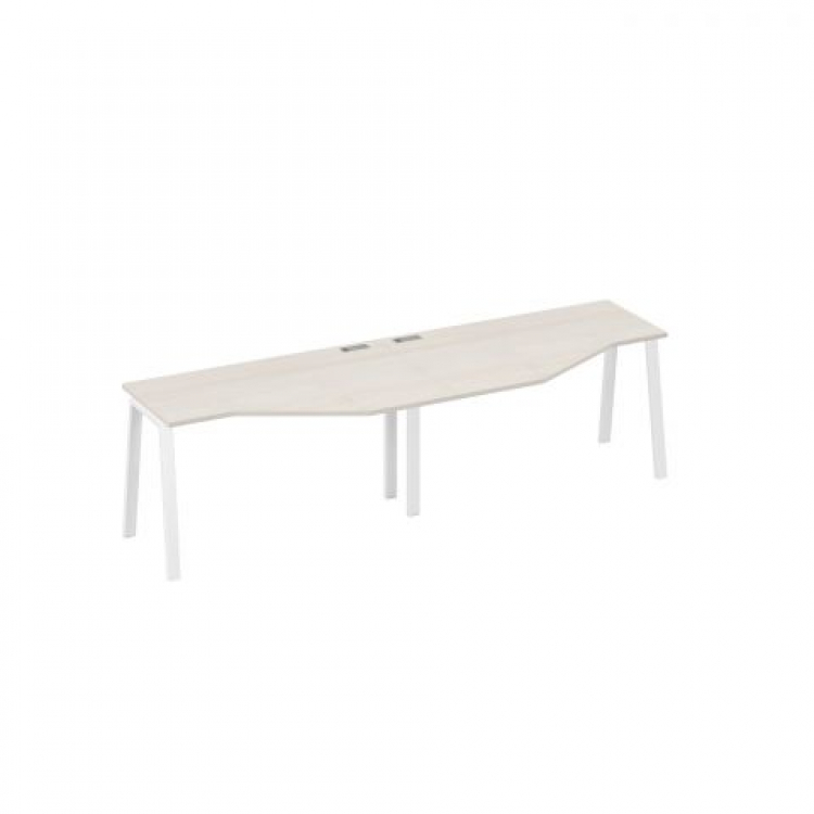 Рабочая станция столы эргономичные "Техно" (2x140x60) на каркасе TRE