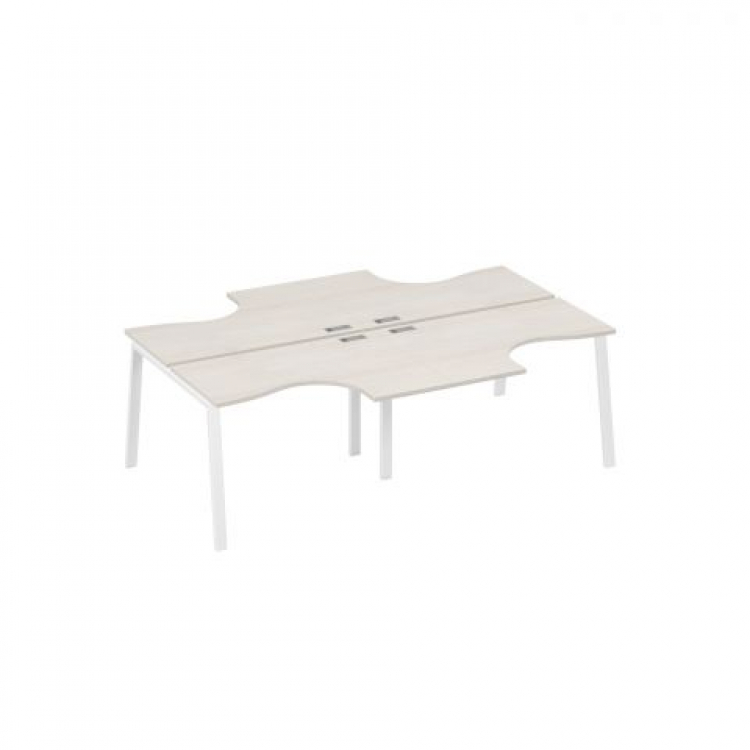 Рабочая станция столы эргономичные "Классика" (4x120x60) на каркасе TRE