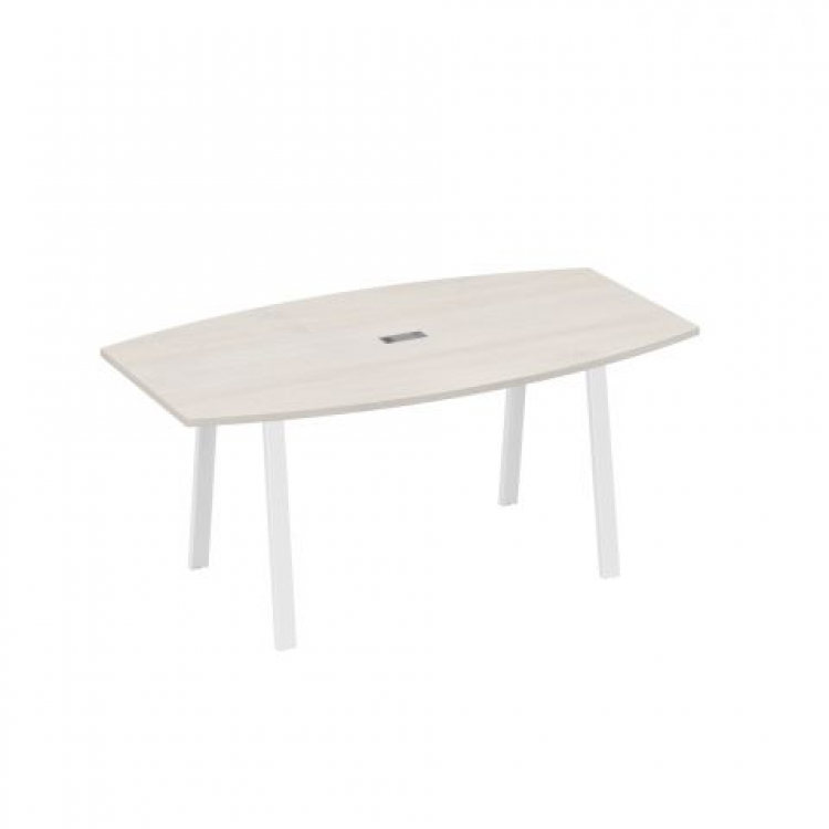 Стол для переговоров фигурный 180 на металлокаркасе TRE