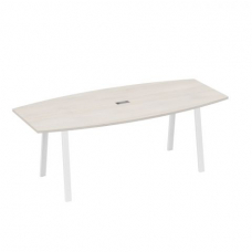 Стол для переговоров фигурный 220 на металлокаркасе TRE