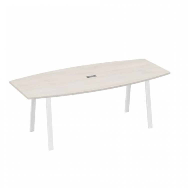 Стол для переговоров фигурный 220 на металлокаркасе TRE