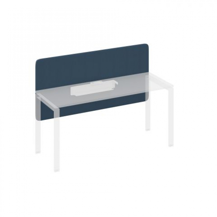 Экран фронтальный большой тканевый для стола 160 с кабель-каналом А4 Б 858