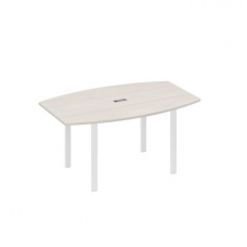 Стол для переговоров фигурный 160 на металлокаркасе UNO