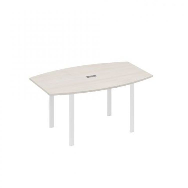 Стол для переговоров фигурный 160 на металлокаркасе UNO