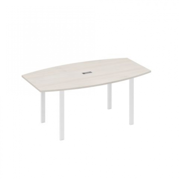 Стол для переговоров фигурный 180 на металлокаркасе UNO