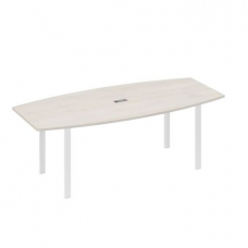 Стол для переговоров фигурный 220 на металлокаркасе UNO